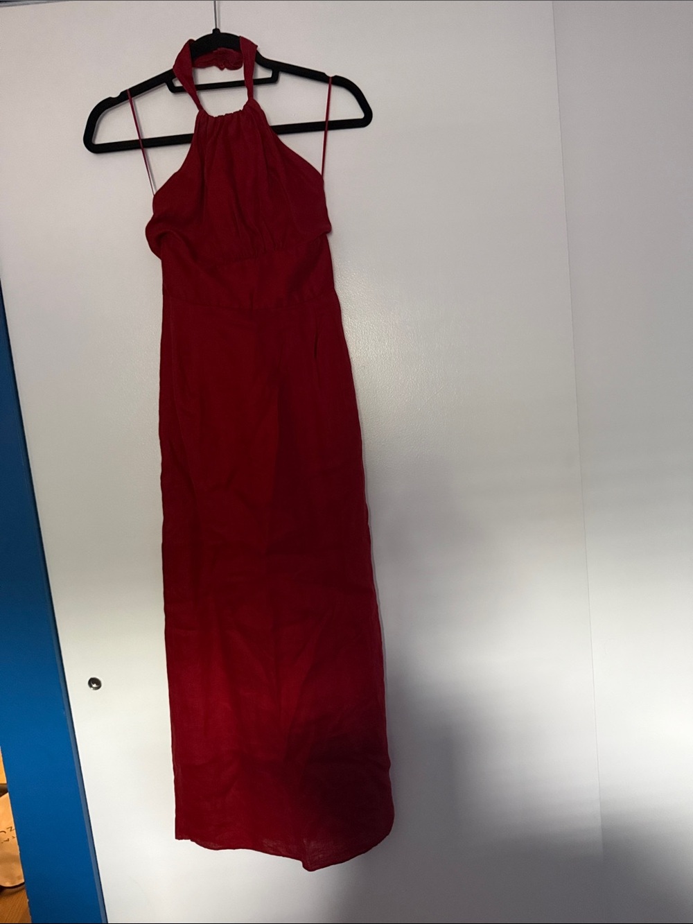 Banana Republic Crimson Halter Maxi Dress